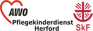 awo, rot, schwarz, logo, pflegekinderdienst, stadt, herford